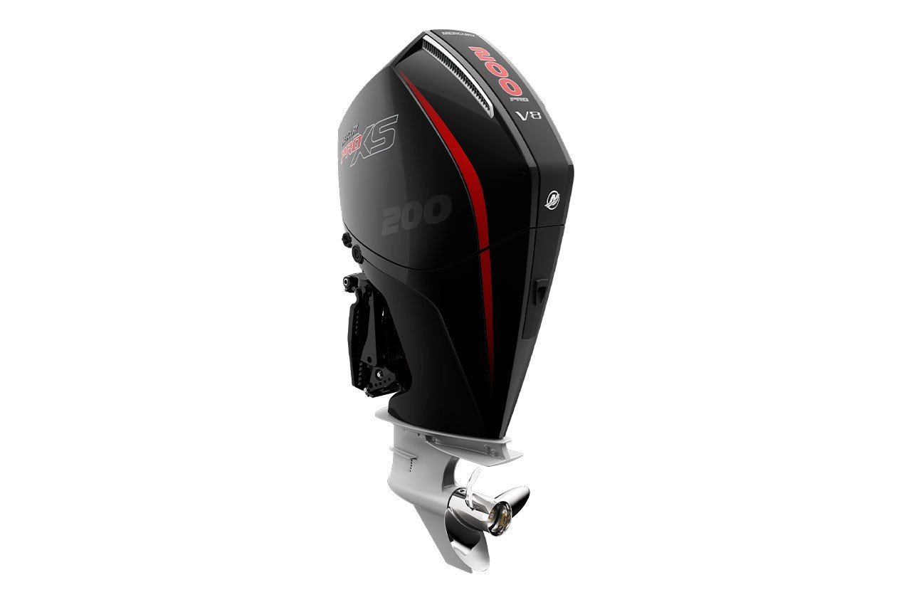 Mercury 200HP Pro XS 4-Stroke Outboard | Remote Mechanical | 20″ Long | mercury-pro-xs-200hp-outboard-remote-mechanical-electric-start-20-shaft-200l view 5