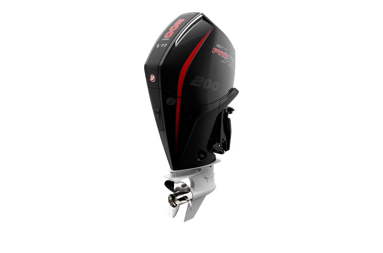 Mercury 200HP Pro XS 4-Stroke Outboard | Remote Mechanical | 20″ Long | mercury-pro-xs-200hp-outboard-remote-mechanical-electric-start-20-shaft-200l view 4