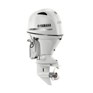Yamaha 115hp Standard Outboard Motor 25" Shaft Counter Rotation Pearl White LF115XB2